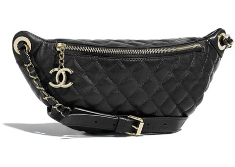 chanel quilted waist bag